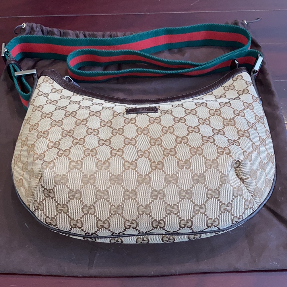 Gucci Canvas Crossbody/Shoulder Bag
